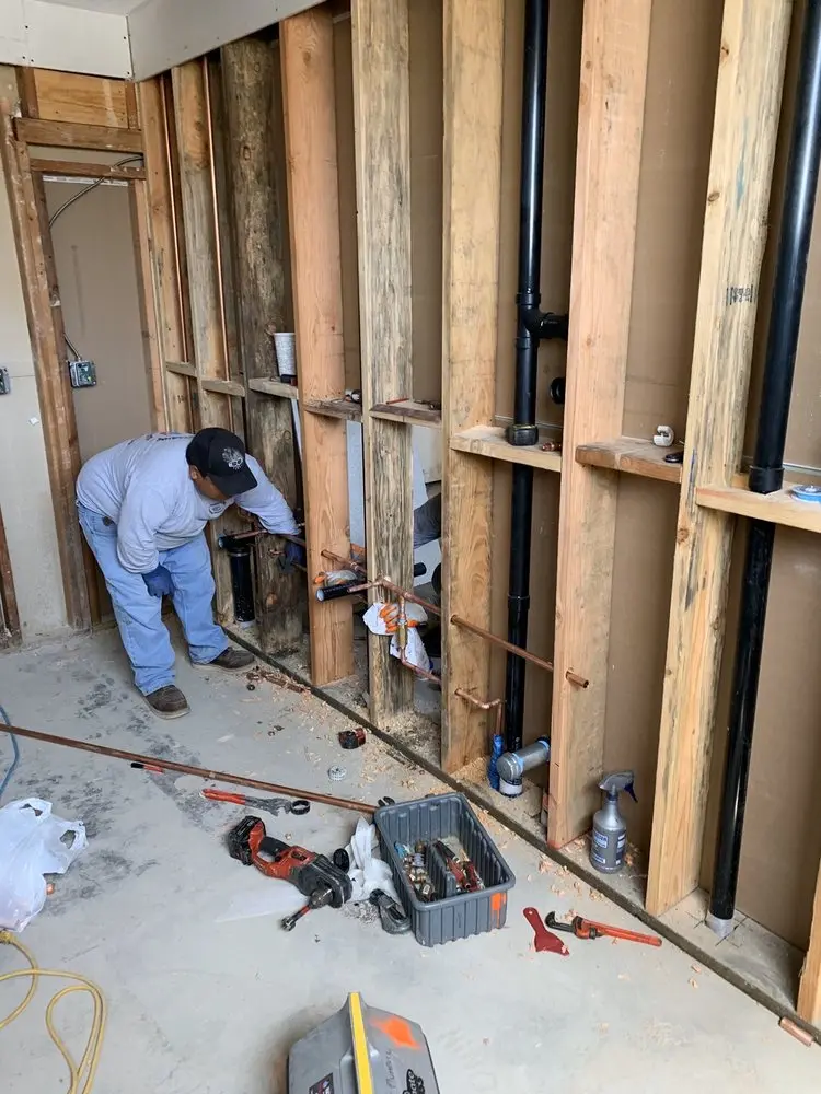 Commercial rough-in plumbing for Gas Line Repair in Marumsco Woods